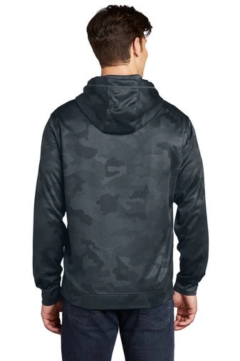 Sport-Teck Sweatshirts: Men's ST240 DSG Dark Smoke Grey Sport-Wick CamoHex Fleece Hooded Pullover 6 Sport-Teck Sweatshirts: Men's ST240 DSG Dark Smoke Grey Sport-Wick CamoHex Fleece Hooded Pullover - Image 4