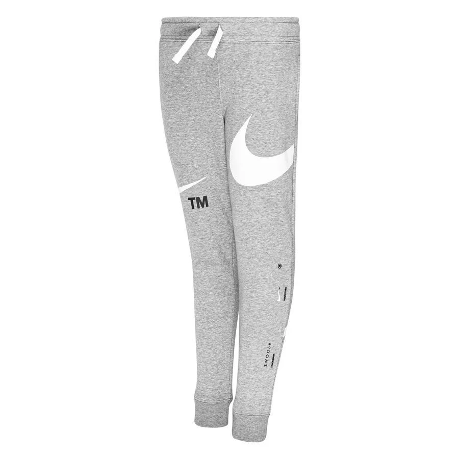 Nike Sweatpants NSW Fleece Swoosh - Grey Heather/White Kids 3 Nike Sweatpants NSW Fleece Swoosh - Grey Heather/White Kids