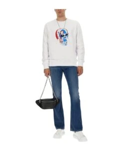Alexander McQueen Skull Sweatshirt -Sports Clothing 6ac13b80623a736e13095c9b494846ba