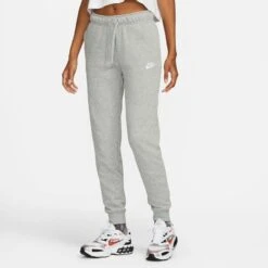 Nike Sweatpants NSW Club Fleece - Grey Heather/White Woman