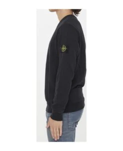 Stone Island Compass-patch Cotton Sweatshirt -Sports Clothing 6ddf3bef74ea20d198bee1ced7c3ede0