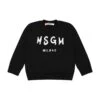 MSGM Black Sweatshirt Fo Baby Kids With Logo -Sports Clothing 6eb77a7dfe96d174c10d36da2ba5f1cc