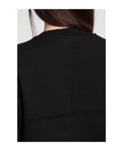 Cropped Sweat Sweatshirt In Black Cotton -Sports Clothing 70f73796e2112c6bfba80aa425a59aa8