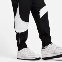 Nike Sweatpants Swoosh Fleece - Black/White 13 Nike Sweatpants Swoosh Fleece - Black/White -Sports Clothing 73607ffcf8ac