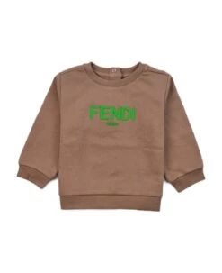 FENDI Brown Cotton Sweatshirt