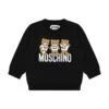 MOSCHINO Black Sweatshirt For Baby Kids With Teddy Bears -Sports Clothing 78e43cb6369c8754c370d9db46fa819d