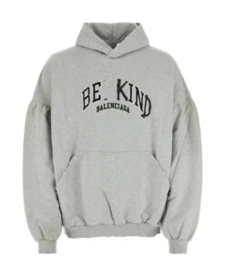 Balenciaga Light Grey Cotton Sweatshirt