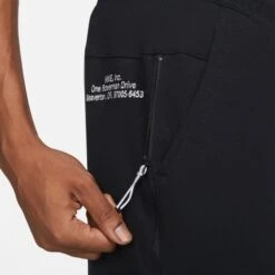 Nike Sweatpants NSW Fleece Jogger GX - Black/White -Sports Clothing 7a65cc9e55c4