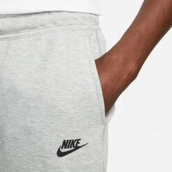 Nike Sweatpants NSW Tech Fleece - Grey Heather/Black -Sports Clothing 7c1e7444fd26