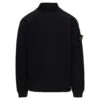 Stone Island Black Sweatshirt With Ribbed High-neck And Logo Patch In Cotton Blend Man 1 Stone Island Black Sweatshirt With Ribbed High-neck And Logo Patch In Cotton Blend Man -Sports Clothing 810144a18e246e6aac64b34f1fd41f74