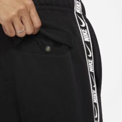 Nike Sweatpants NSW Fleece Joggers - Black/White -Sports Clothing 92bf956036e3