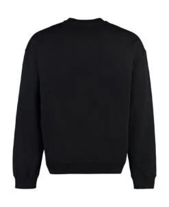 Versace Printed Cotton Crew-neck Sweatshirt -Sports Clothing 95e93ee049813424fbeb41c30c251bf6