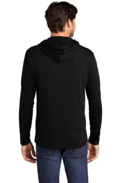 District Sweatshirts: Men's DT571 BLK Black Featherweight French Terry Hoodie 9 District Sweatshirts: Men's DT571 BLK Black Featherweight French Terry Hoodie -Sports Clothing 9747 black 2 dt571blackmodelback 337w