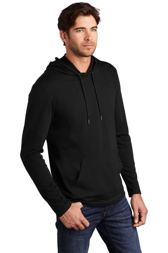 District Sweatshirts: Men's DT571 BLK Black Featherweight French Terry Hoodie 4 District Sweatshirts: Men's DT571 BLK Black Featherweight French Terry Hoodie - Image 2