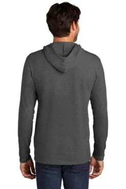 District Sweatshirts: Men's DT571 WC Washed Coal Featherweight French Terry Hoodie -Sports Clothing 9747 washedcoal 2 dt571washedcoalmodelback 337w