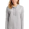 District Sweatshirts: Women's DT671 LHG Light Heather Grey Featherweight French Terry Hoodie 2 District Sweatshirts: Women's DT671 LHG Light Heather Grey Featherweight French Terry Hoodie -Sports Clothing 9748 lighththrgry 1 dt671lighththrgrymodelfront 1200w
