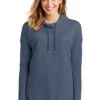 District Sweatshirts: Women's DT671 WI Washed Indigo Featherweight French Terry Hoodie 1 District Sweatshirts: Women's DT671 WI Washed Indigo Featherweight French Terry Hoodie -Sports Clothing 9748 washedindigo 1 dt671washedindigomodelfront 1200w