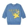 Gucci Light Blue Sweatshirt For Baby Kids With Print And Logo 2 Gucci Light Blue Sweatshirt For Baby Kids With Print And Logo -Sports Clothing 97ab345e7c6102c83b0f5333bb21f51b