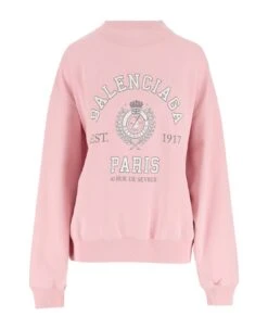Balenciaga Cotton Sweatshirt With 1917 Logo