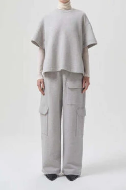 AGOLDEAgolde Ash Sweatshirt - Heather Grey 10 AGOLDEAgolde Ash Sweatshirt - Heather Grey -Sports Clothing ASH SWEATSHIRT 20231003235449 2