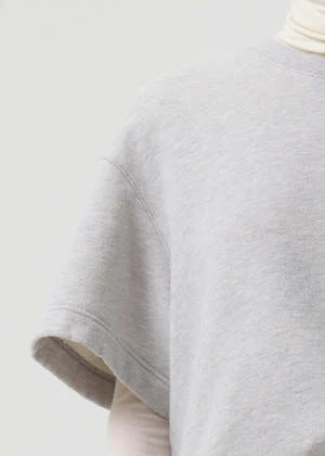 AGOLDEAgolde Ash Sweatshirt - Heather Grey 6 AGOLDEAgolde Ash Sweatshirt - Heather Grey - Image 4