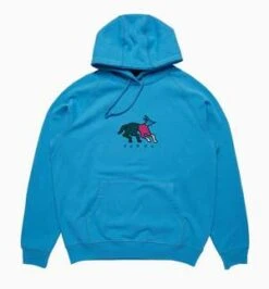 BY PARRAAnxious Dog Hooded Sweatshirt - Greek Blue