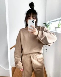 Atelier DelphineBeatrice Sweatshirt - Almond -Sports Clothing Atelier Delphine Beatrice Sweatshirt Almond 20210716002821