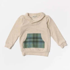 Thimble CollectionKids Thimble Collection Bamboo Shawl Collar Sweatshirt - Flax Laurel -Sports Clothing Bamboo Shawl Collar Sweatshirt in Flax Laurel 20231027180247