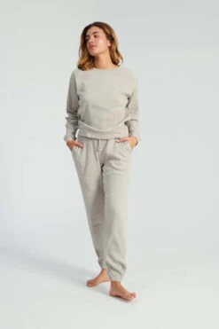 BaserangeBasic Sweatshirt - Grey Purple -Sports Clothing Baserange Basic Sweatshirt Grey Purple 20220610002438 1