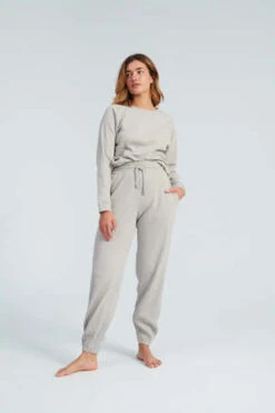 BaserangeBasic Sweatshirt - Grey Purple -Sports Clothing Baserange Basic Sweatshirt Grey Purple 20220610002441