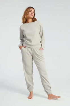 BaserangeBasic Sweatshirt - Grey Purple -Sports Clothing Baserange Basic Sweatshirt Grey Purple 20220610002443 1