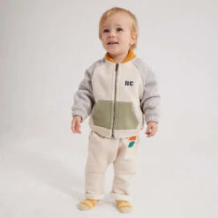 Bobo ChosesKids Bobo Choses Baby Colourblock Sweatshirt Jacket - Beige