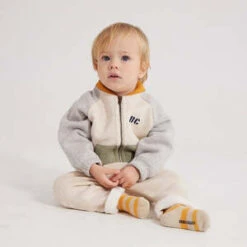 Bobo ChosesKids Bobo Choses Baby Colourblock Sweatshirt Jacket - Beige -Sports Clothing Bobo Choses Baby Colourblock Sweatshirt Jacket Beige 20230825180708 2