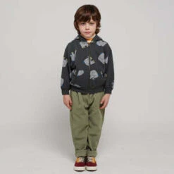 Bobo ChosesKids Bobo Choses All Over Elephant Hooded Sweatshirt - Grey