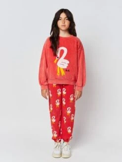 Bobo ChosesKids Bobo Choses Pelican Sweatshirt - Washed Red -Sports Clothing Bobo Choses Pelican Sweatshirt in Washed Red 20230329224921 1