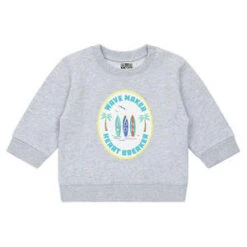 BontonKids Bonton Baby Wave Sweatshirt - Grey Marl