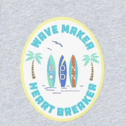 BontonKids Bonton Baby Wave Sweatshirt - Grey Marl -Sports Clothing Bonton Baby Wave Sweatshirt Grey Marl 20220221133432