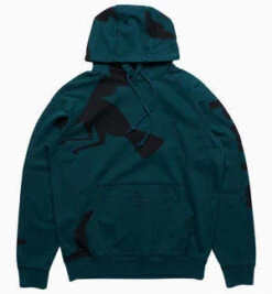 BY PARRAClipped Wings Hooded Sweatshirt - Deep Sea Green