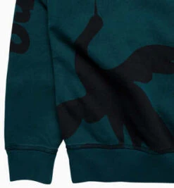 BY PARRAClipped Wings Hooded Sweatshirt - Deep Sea Green -Sports Clothing Clipped Wings Hooded Sweatshirt Deep Sea Green 20231027191345 1