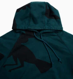 BY PARRAClipped Wings Hooded Sweatshirt - Deep Sea Green -Sports Clothing Clipped Wings Hooded Sweatshirt Deep Sea Green 20231027191345 3