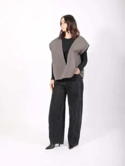 MM6 Maison MargielaDeep V Sleeveless Sweatshirt - Gray -Sports Clothing Deep V Sleeveless Sweatshirt in Gray by MM6 Maison Margiela 20231018194551