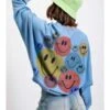 EaselTheo Happy Face Sweatshirt - Peri Blue 2 EaselTheo Happy Face Sweatshirt - Peri Blue -Sports Clothing Easel Theo Happy Face Sweatshirt In Peri Blue 20230929173230