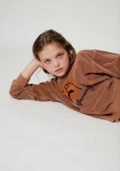 Weekend House Kidskids Weekend House Kids Flamingo Sweatshirt - Camel -Sports Clothing Flamingo Kid s Sweatshirt 20210128204220 1