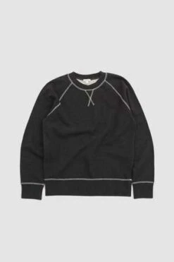 SunspelFleeceback Sweatshirt - Blue Charcoal Melange