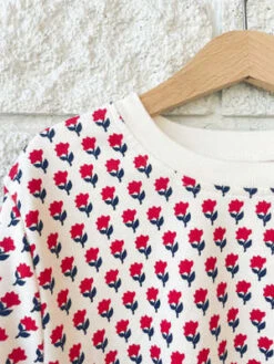 Pink ChickenKids Pink Chicken GIRLS ORGANIC SWEATSHIRT - TINY FLOWER -Sports Clothing GIRLS ORGANIC SWEATSHIRT 20230802201815