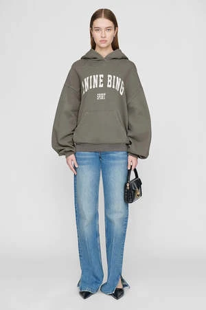 Anine BingHarvey Sweatshirt - Dusty Olive 3 Anine BingHarvey Sweatshirt - Dusty Olive