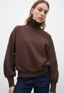 KowtowHigh Neck Sweatshirt - Brown -Sports Clothing High Neck Sweatshirt Brown 20230313185748 1
