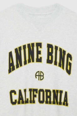 Anine BingJaci Sweatshirt - California/Heather Grey -Sports Clothing Jaci Sweatshirt Anine Bing California in Heather Grey 20230720234437 2