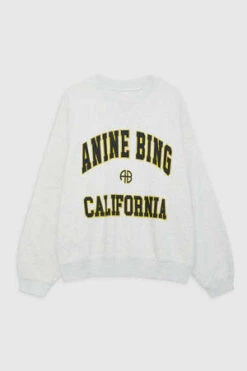 Anine BingJaci Sweatshirt - California/Heather Grey -Sports Clothing Jaci Sweatshirt Anine Bing California in Heather Grey 20230720234438