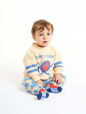 Bobo ChosesKids Bobo Choses Walking Clock Baby Sweatshirt - Beige 7 Bobo ChosesKids Bobo Choses Walking Clock Baby Sweatshirt - Beige - Image 5